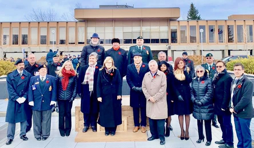 Remembrance Day ceremony in Laval